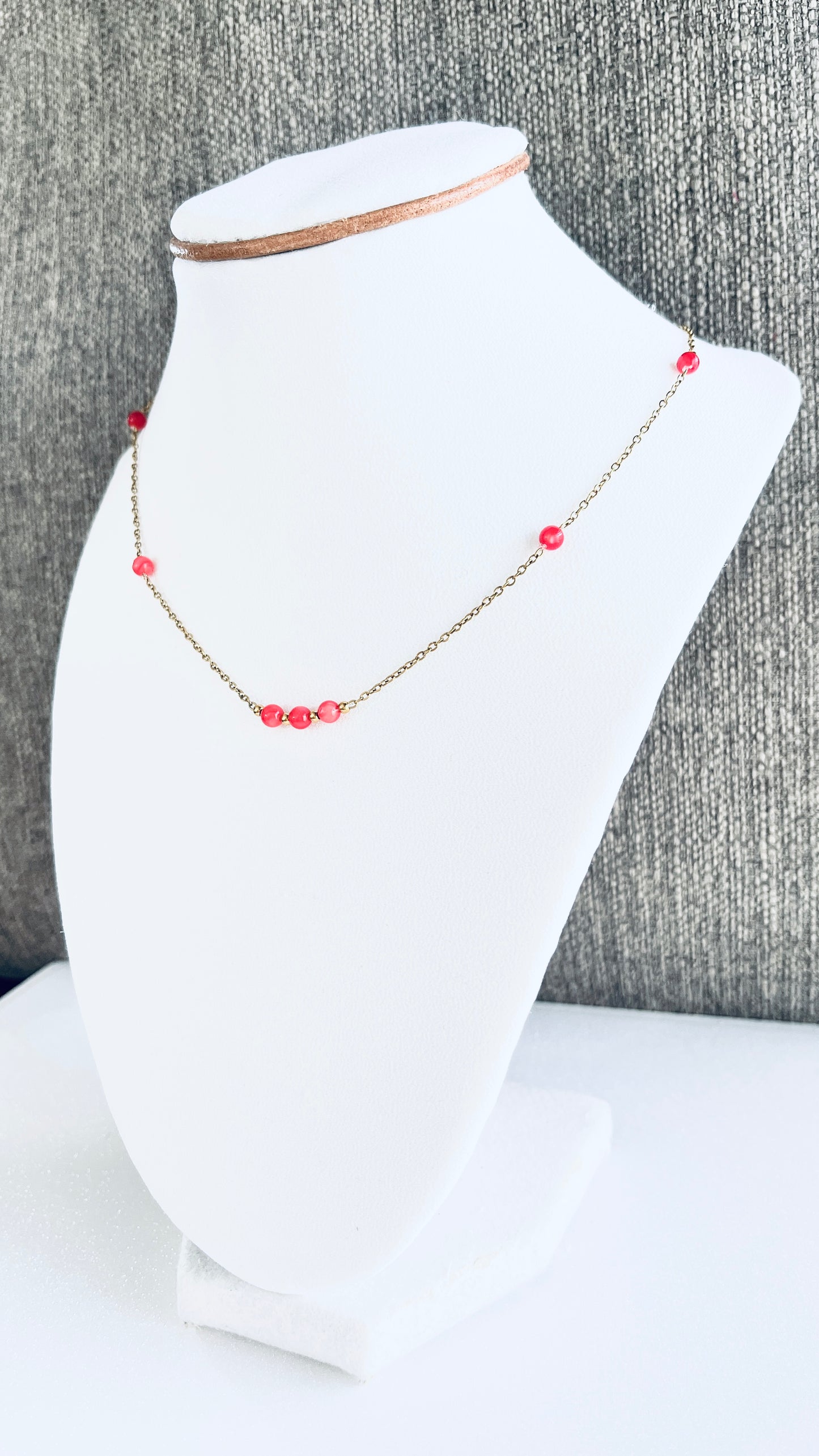 Collar en Acero Inoxidable con Perla de concha de nácar - K.Beloved LLC