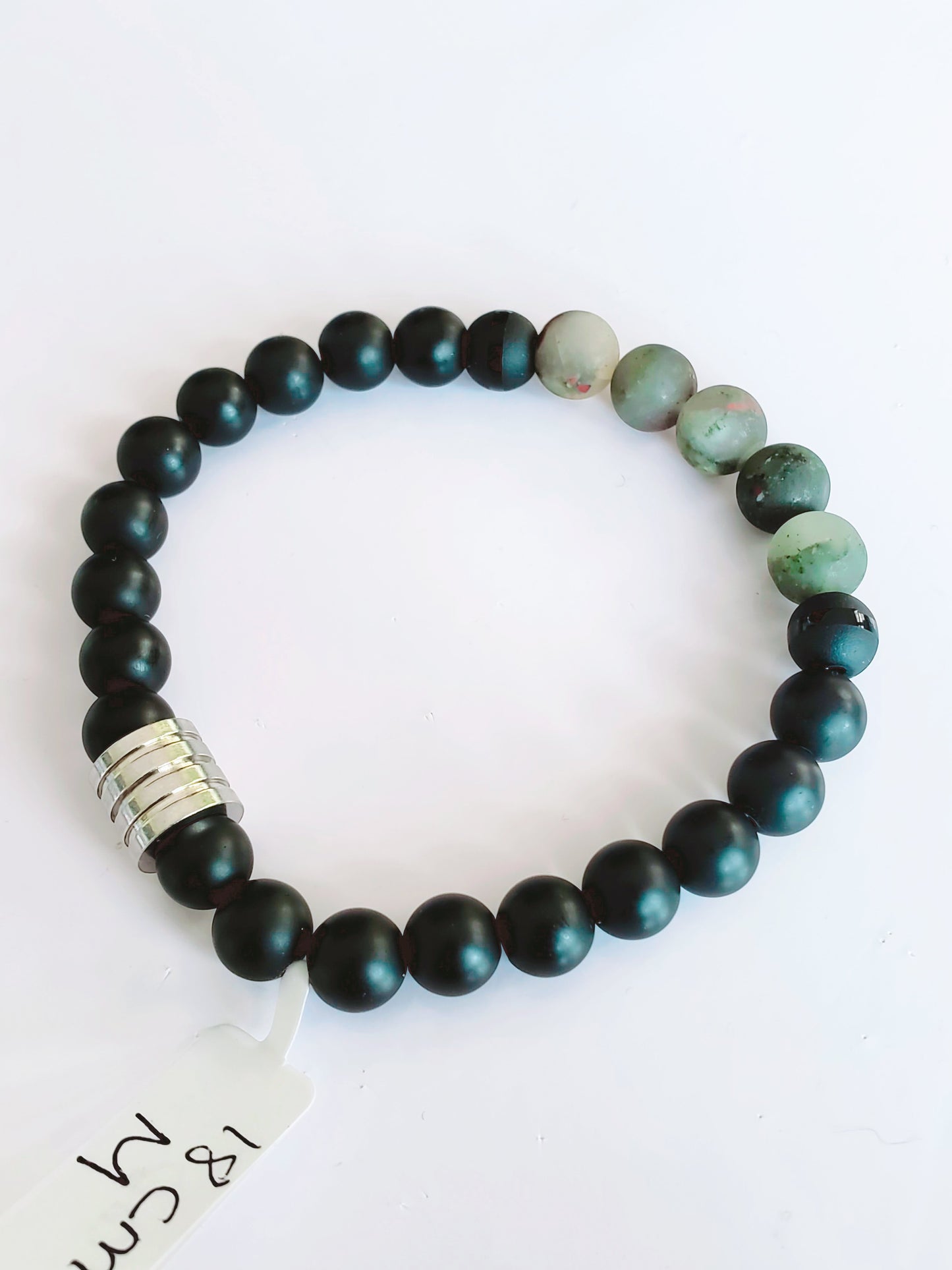 African and Onyx Elastic Bracelet (Men) - K.Beloved LLC