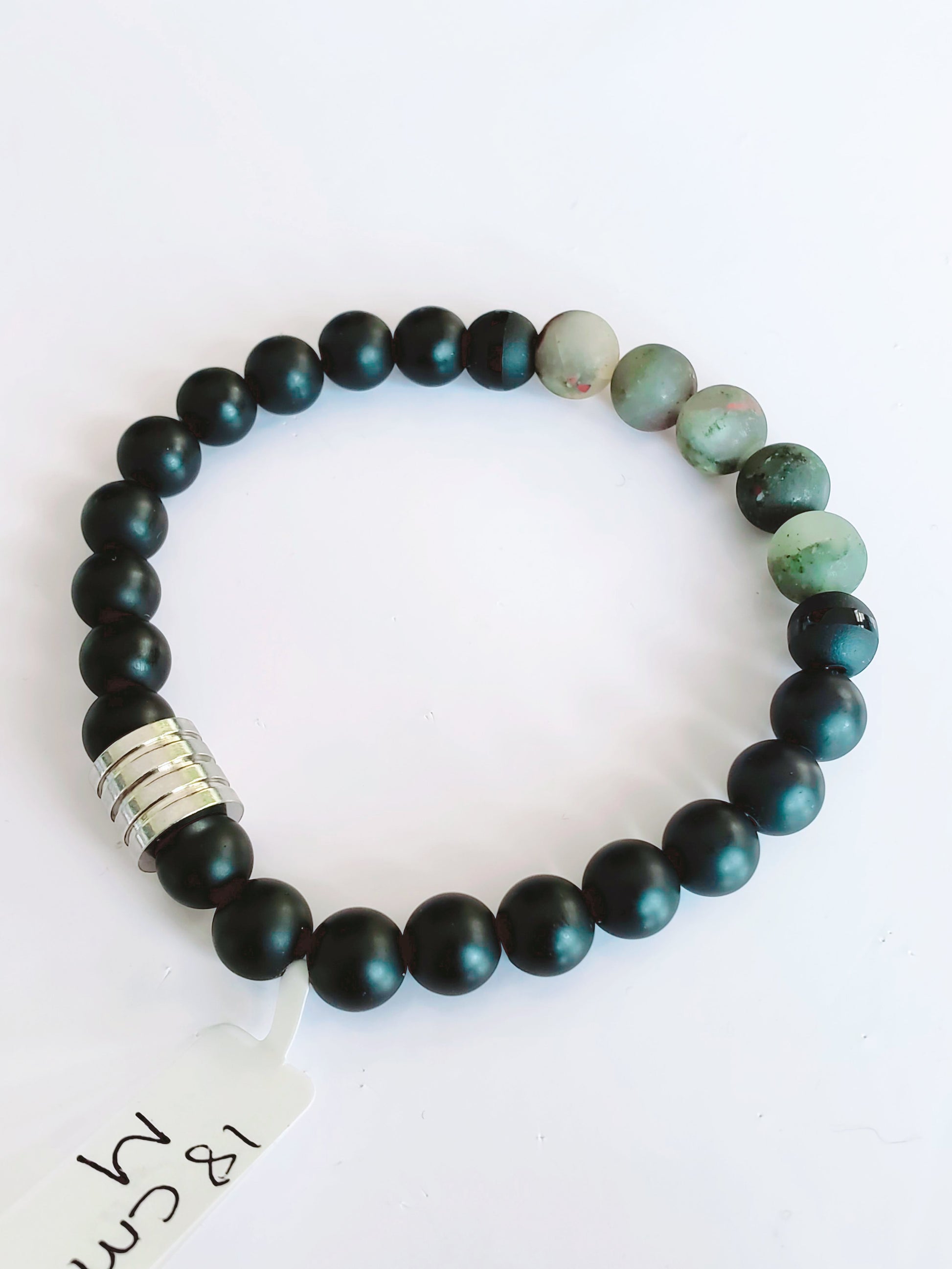 African and Onyx Elastic Bracelet (Men) - K.Beloved LLC