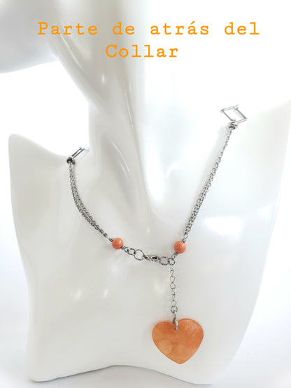 Collar de Acero Inoxidable con Perlas de Cristal Genuinas que ofrecen un Estilo Sutil y Delicado - K.Beloved LLC