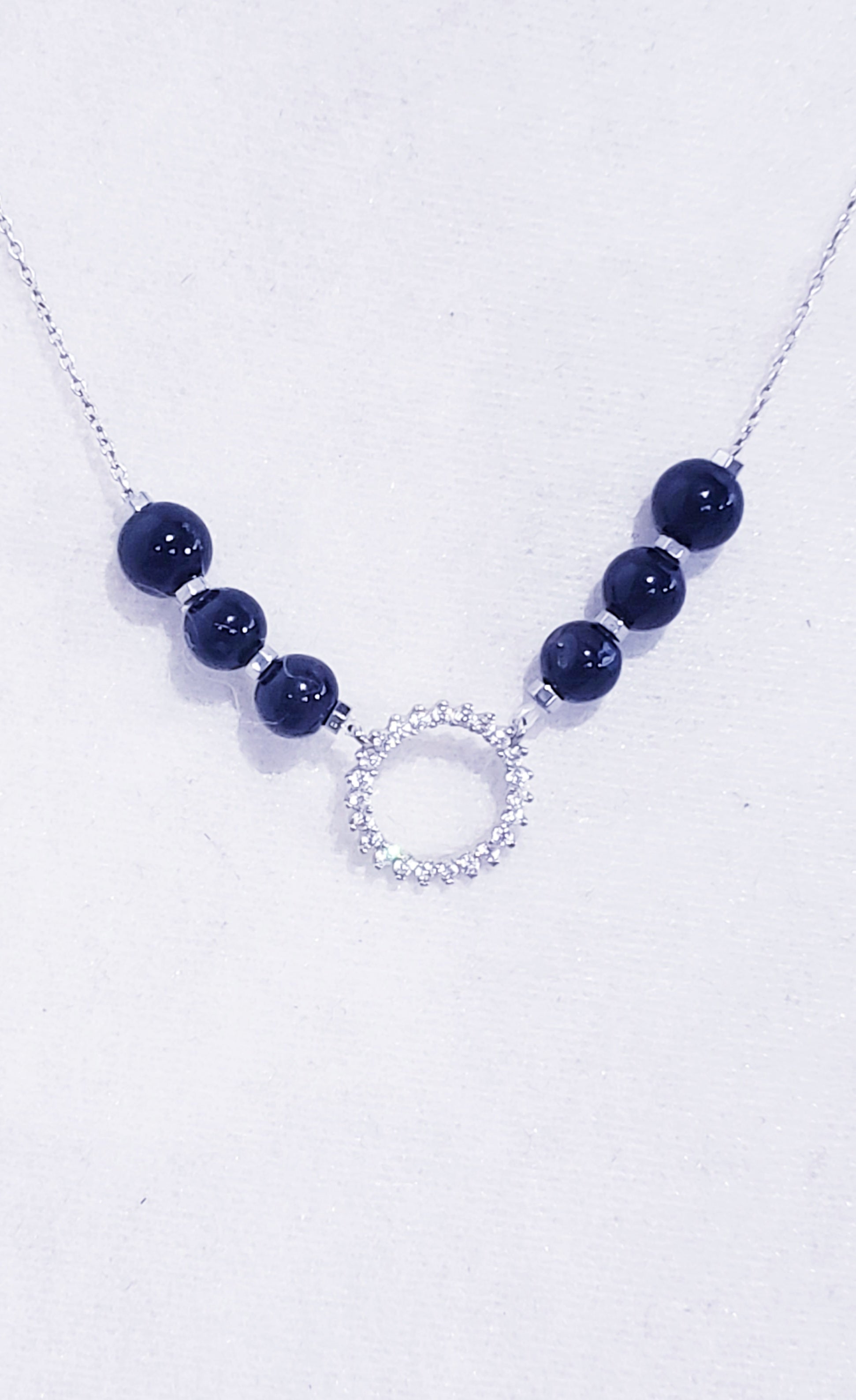 Black Agate Necklace and Earrings Set. - K.Beloved LLC