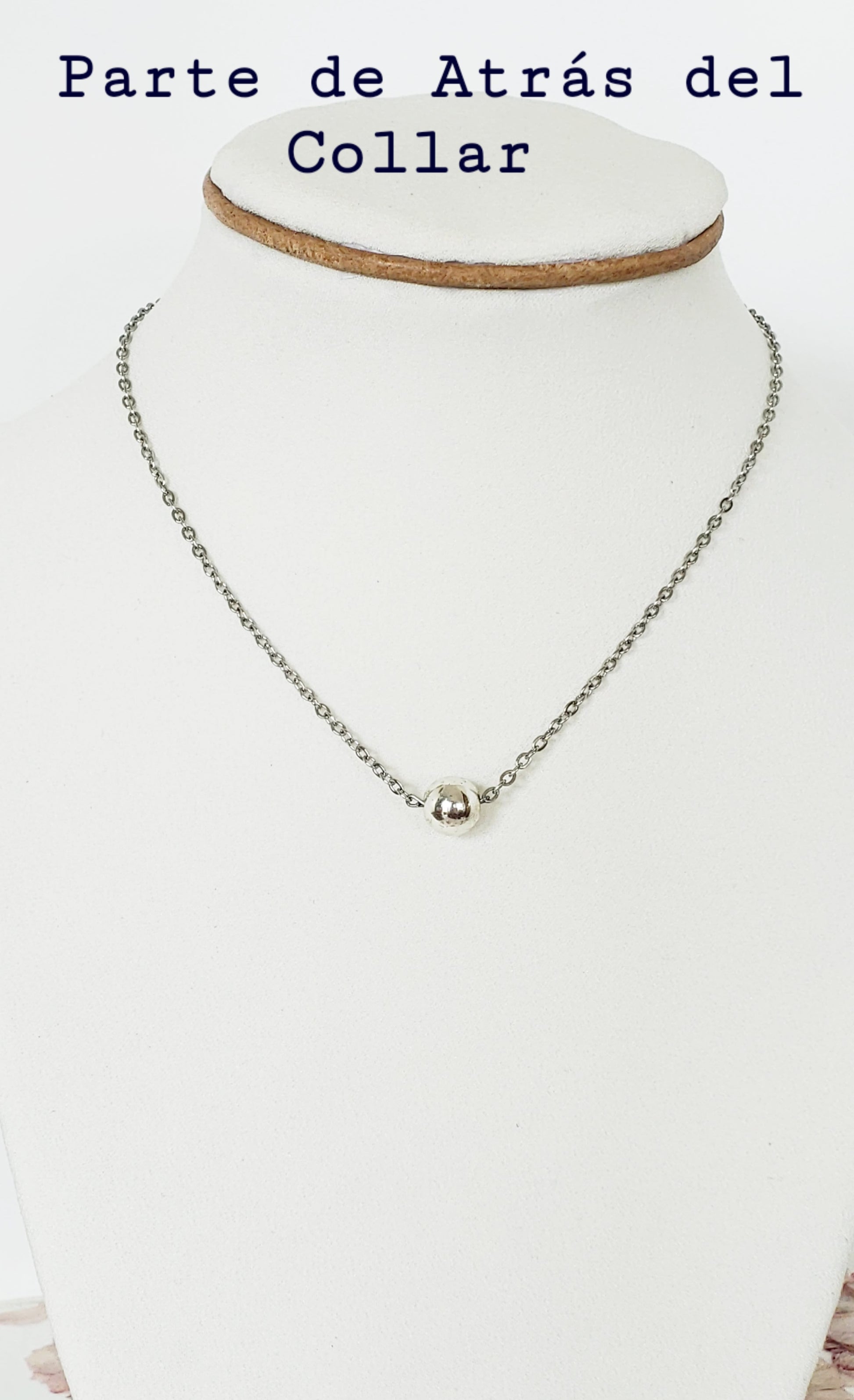 Collar en Acero Inoxidable con Dijes desmontables del Mapa De P.R. en Resina color Pastel Durazno - K.Beloved LLC