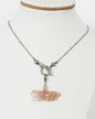 Collar en Acero Inoxidable con Dijes desmontables del Mapa De P.R. en Resina color  Durazno - K.Beloved LLC