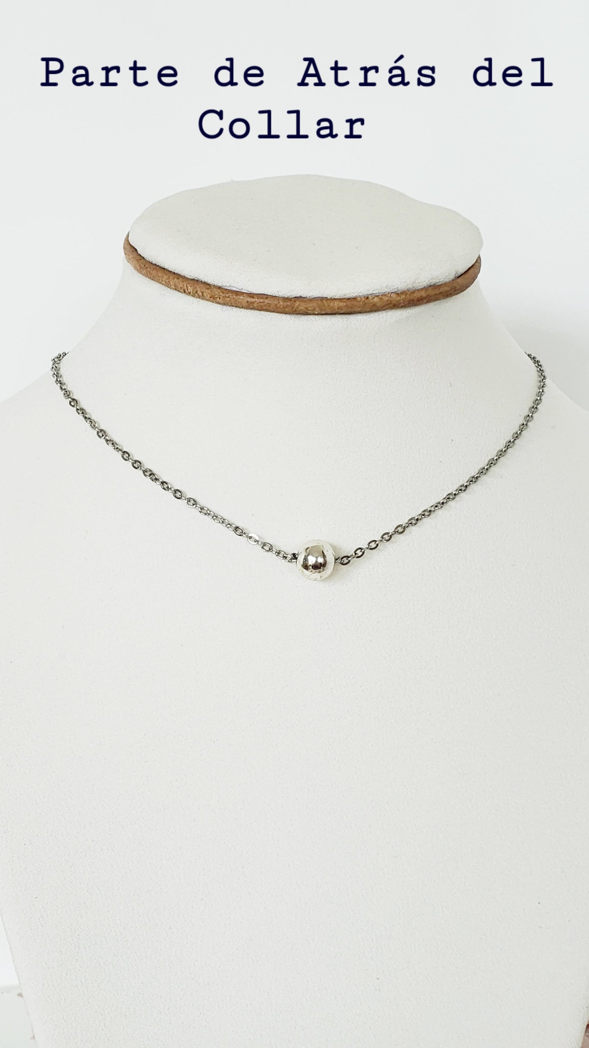 Collar en Acero Inoxidable con Dijes desmontables del Mapa De P.R. en Resina color  Durazno - K.Beloved LLC