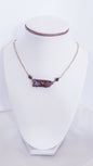 Collar en Acero Inoxidable con Dije de Mapa de P.R en Resina color Marrón - K.Beloved LLC