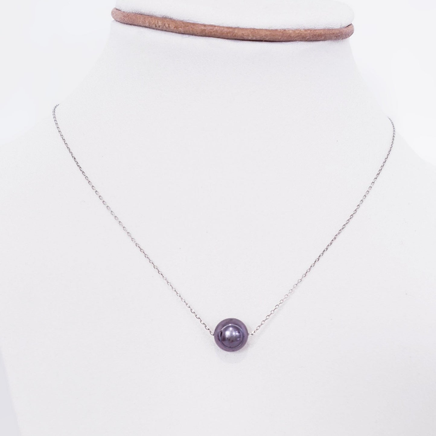Delicado Collar en Plata 925 con Hermosa Perla Tahití Genuina - K.Beloved LLC