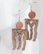 Pendientes de Madera de la Bandera Puertorriqueña - K.Beloved LLC