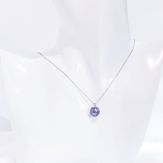 Delicado Collar en Plata 925 con una Hermosa y Delicada Perla de Tahiti Genuina - K.Beloved LLC