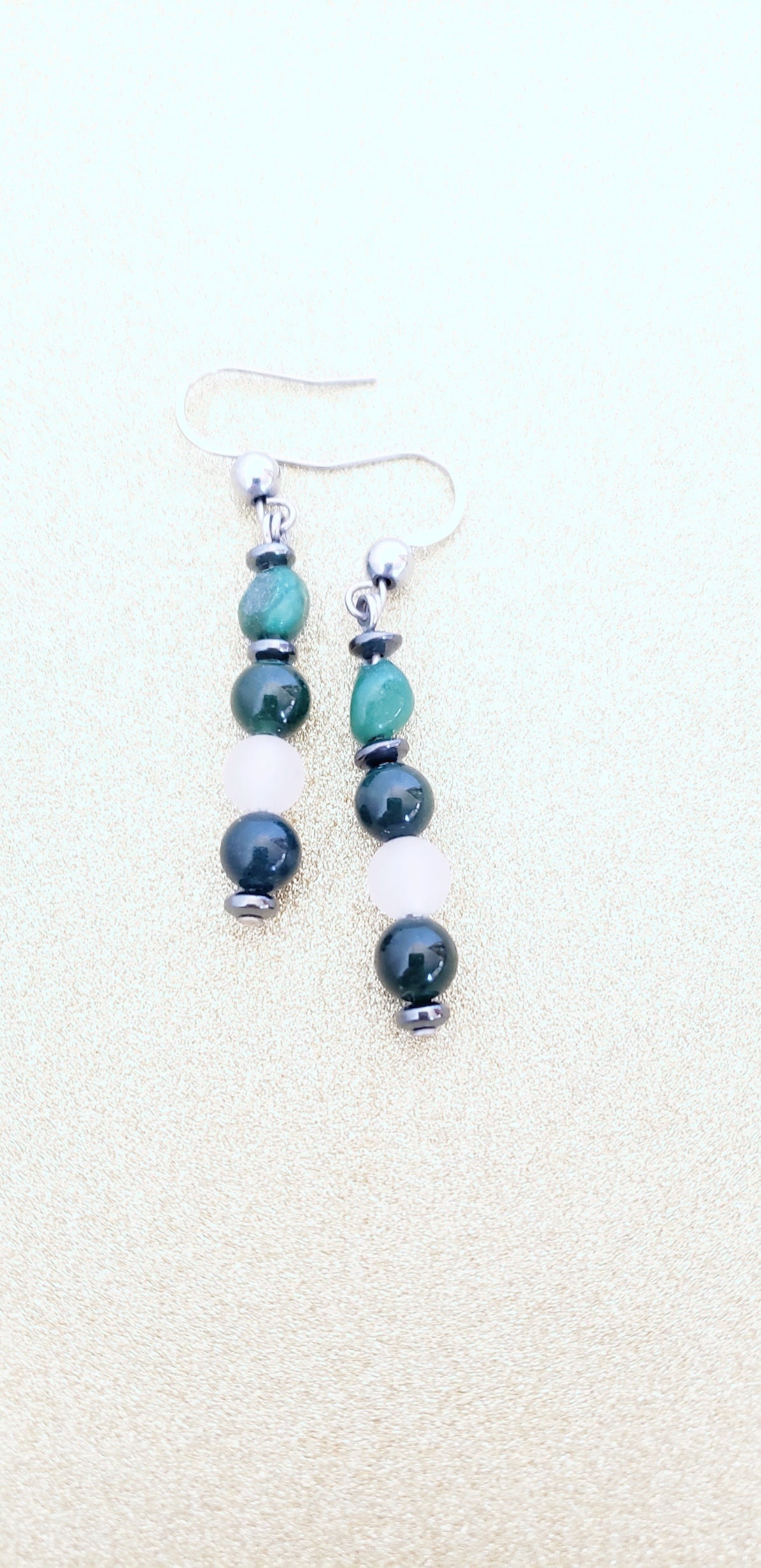 African Aventurine Necklace and Earrings Set. - K.Beloved LLC