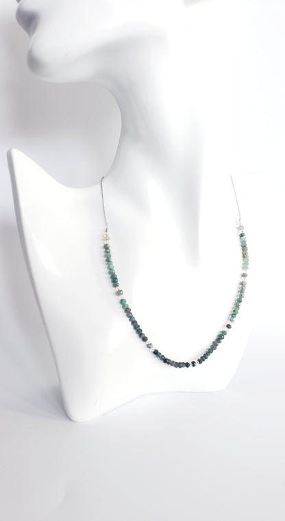 Elegancia Natural: Collar y Aretes en Plata 925 con Esmeraldas Genuinas - K.Beloved LLC