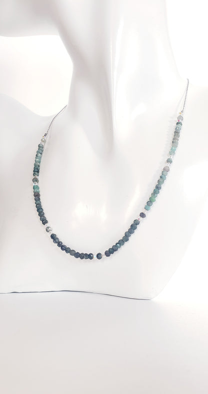 Elegancia Natural: Collar y Aretes en Plata 925 con Esmeraldas Genuinas - K.Beloved LLC