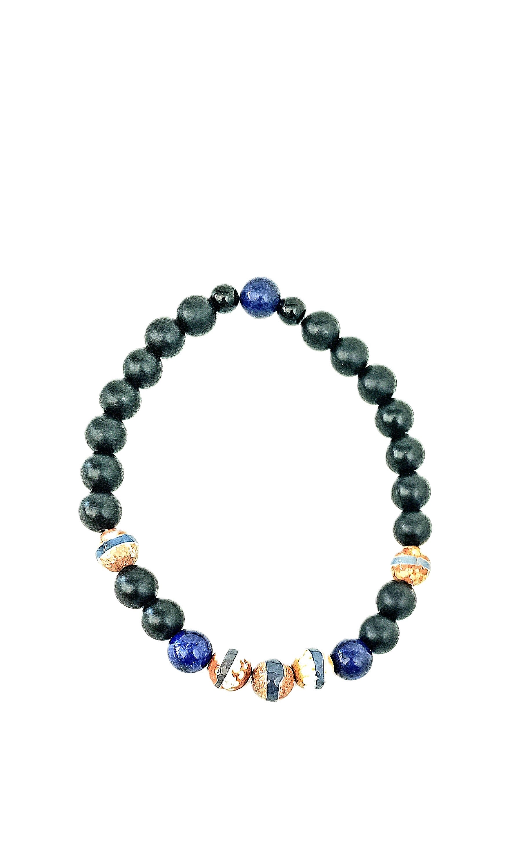 Esta pulsera combina piedras poderosas que proyectan carácter, equilibrio y protección - K.Beloved LLC
