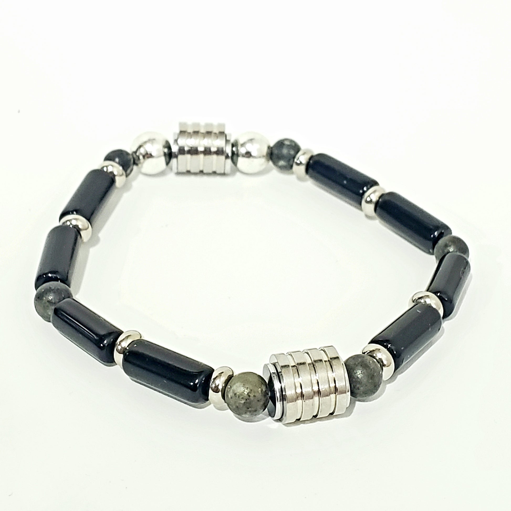 Brazalete  de Obsidiana Negra , Protección Implacable. Canaliza tu fuerza interior y proyecta autoridad con estilo. - K.Beloved LLC