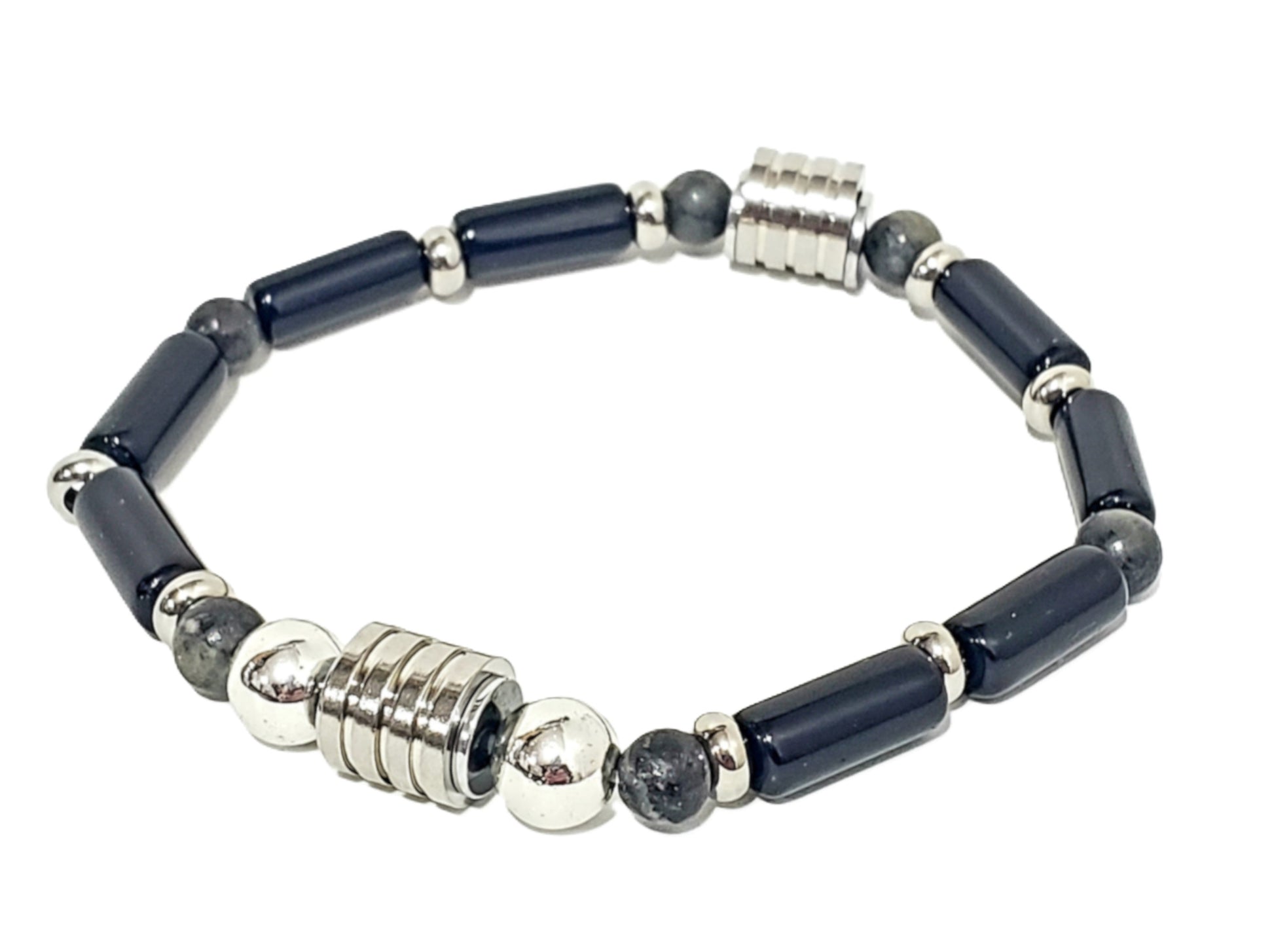 Brazalete  de Obsidiana Negra , Protección Implacable. Canaliza tu fuerza interior y proyecta autoridad con estilo. - K.Beloved LLC