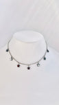 Collar en Acero Inoxidable con Estrellas de Hematite negro - K.Beloved LLC