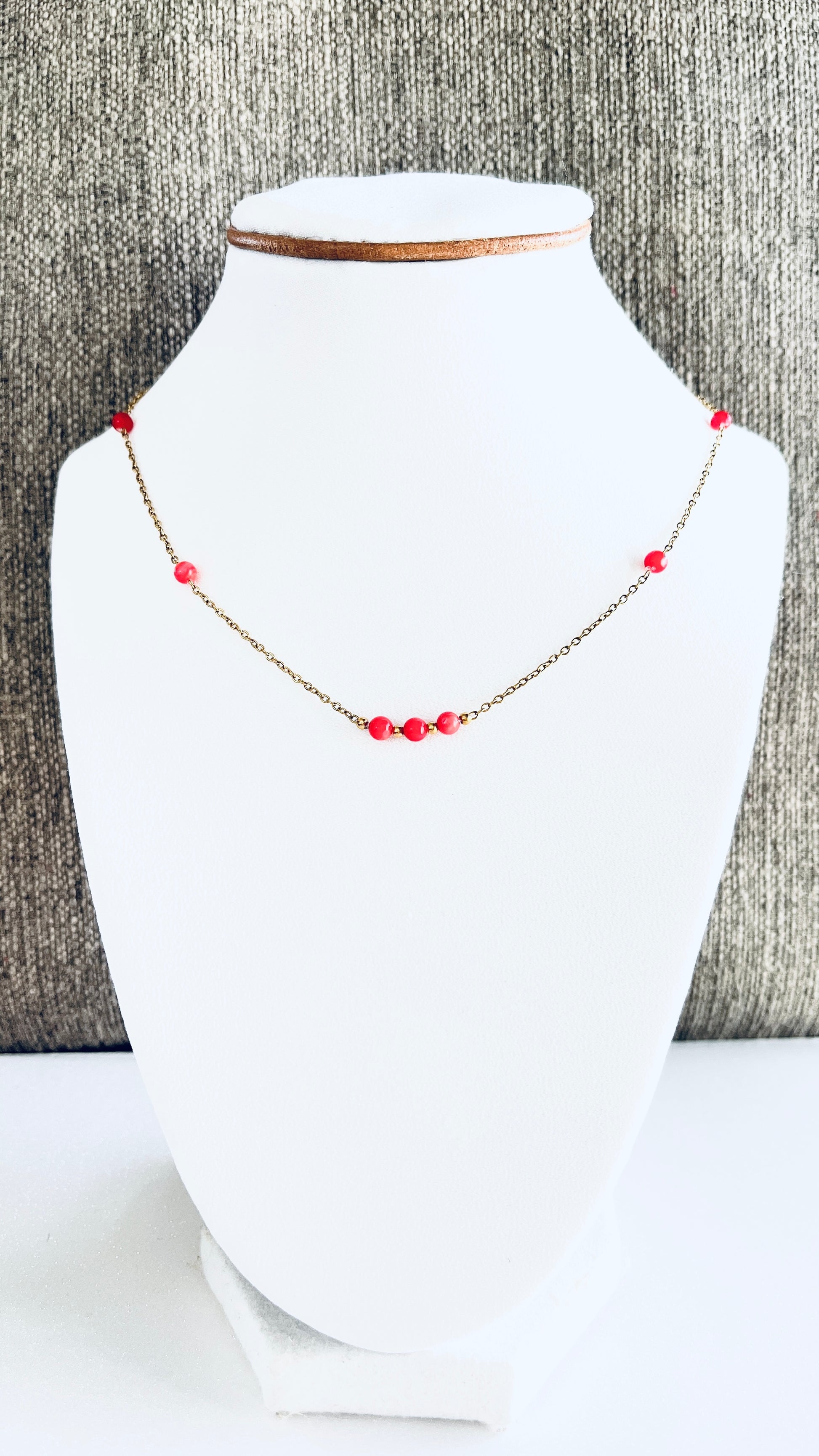 Collar en Acero Inoxidable con Perla de concha de nácar - K.Beloved LLC