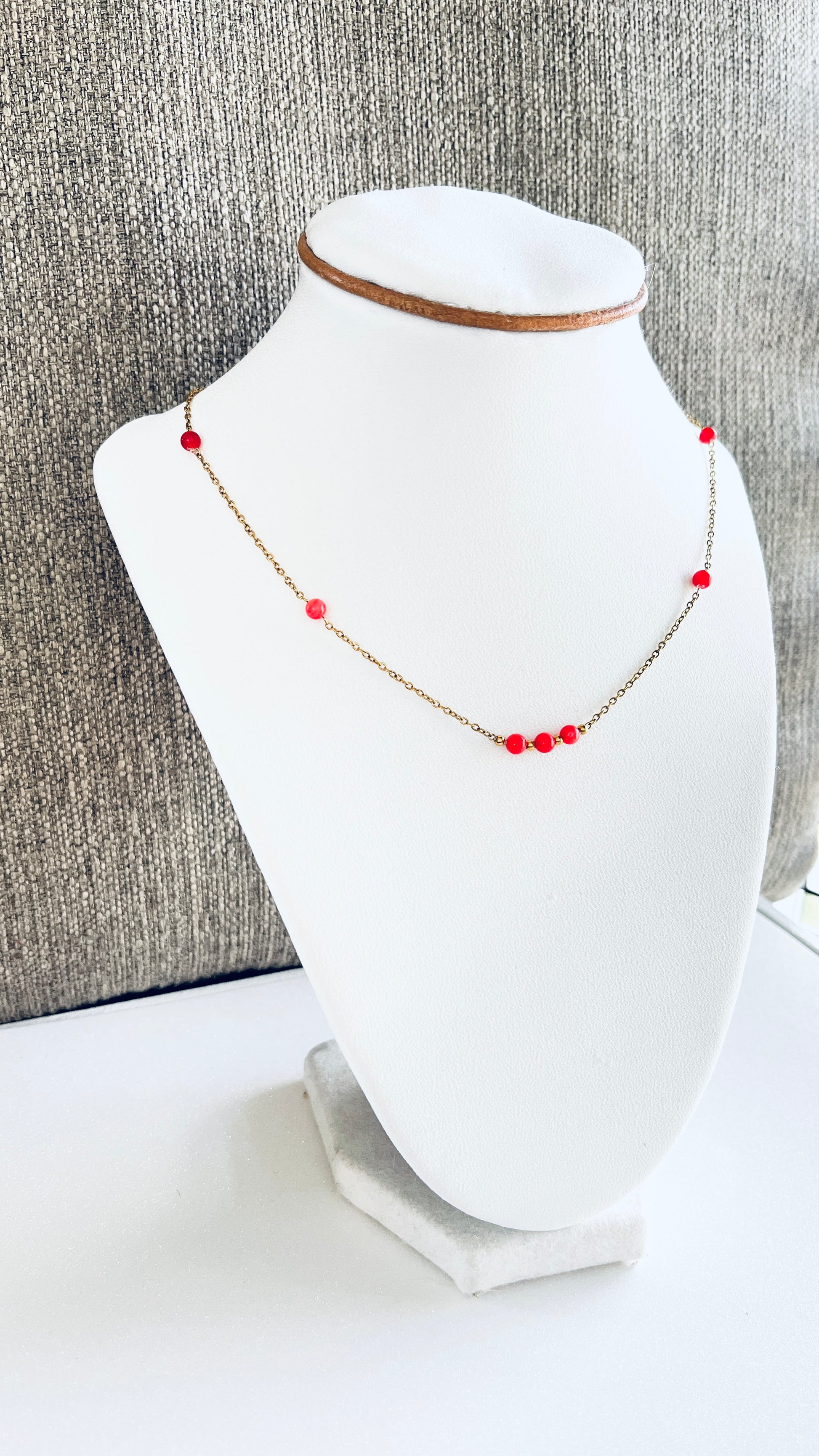 Collar en Acero Inoxidable con Perla de concha de nácar - K.Beloved LLC