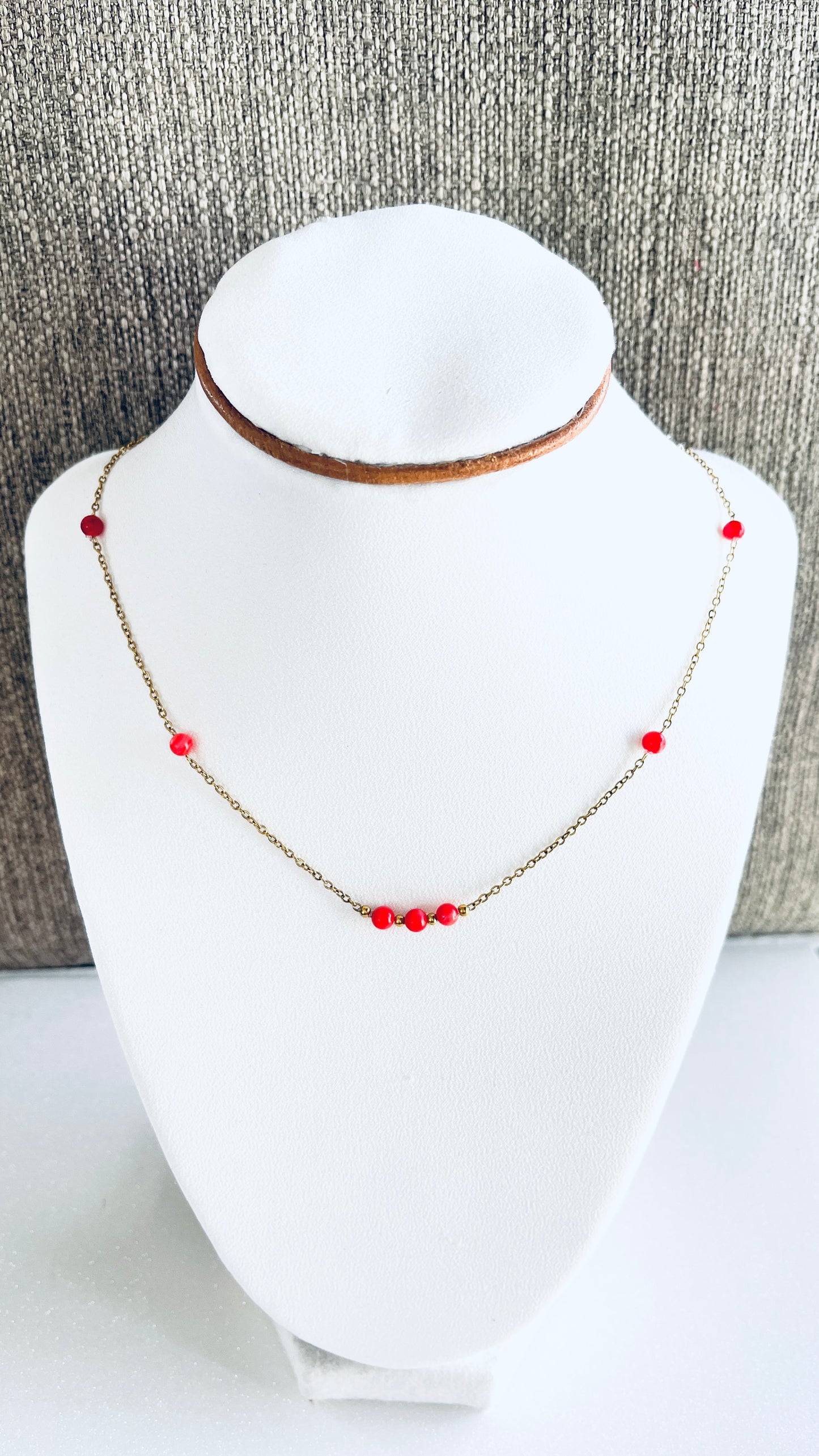 Collar en Acero Inoxidable con Perla de concha de nácar - K.Beloved LLC