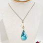 collar en acero inoxidable y Colgante de Caracol y Lágrima de concha - K.Beloved LLC