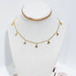 Collar en cero Inoxidable con Estrellas en Hematite - K.Beloved LLC