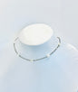 "Encanto Estelar: Collar de Acero Inoxidable con Brillantes Estrellas Blancas" - K.Beloved LLC