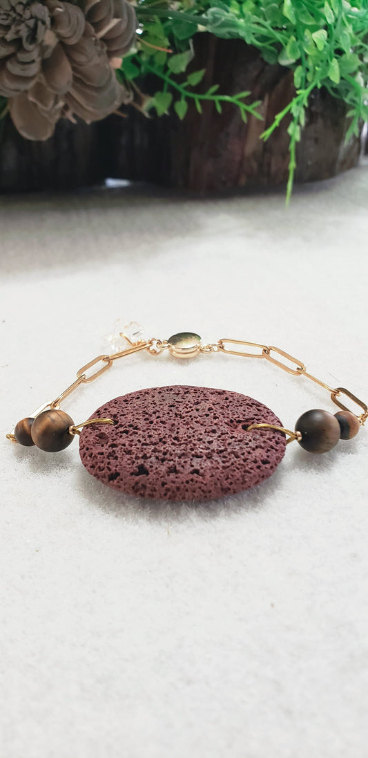Brown Lava Bracelet for woman